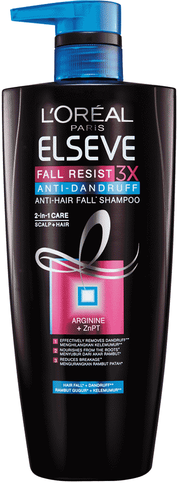 Fall Resist 3X Anti-Dandruff Anti-Hair Fall Shampoo 650ml