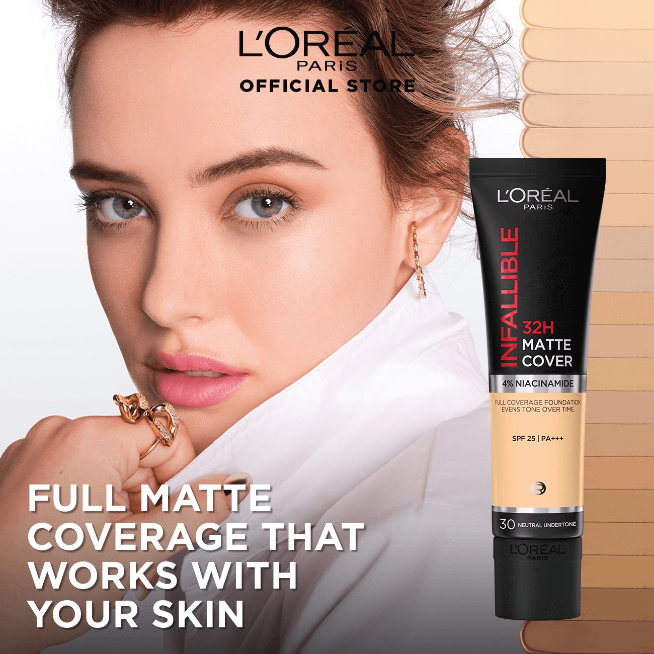 L’Oréal Paris Infallible 32H Matte Cover Foundation 30 Neutral Undertone