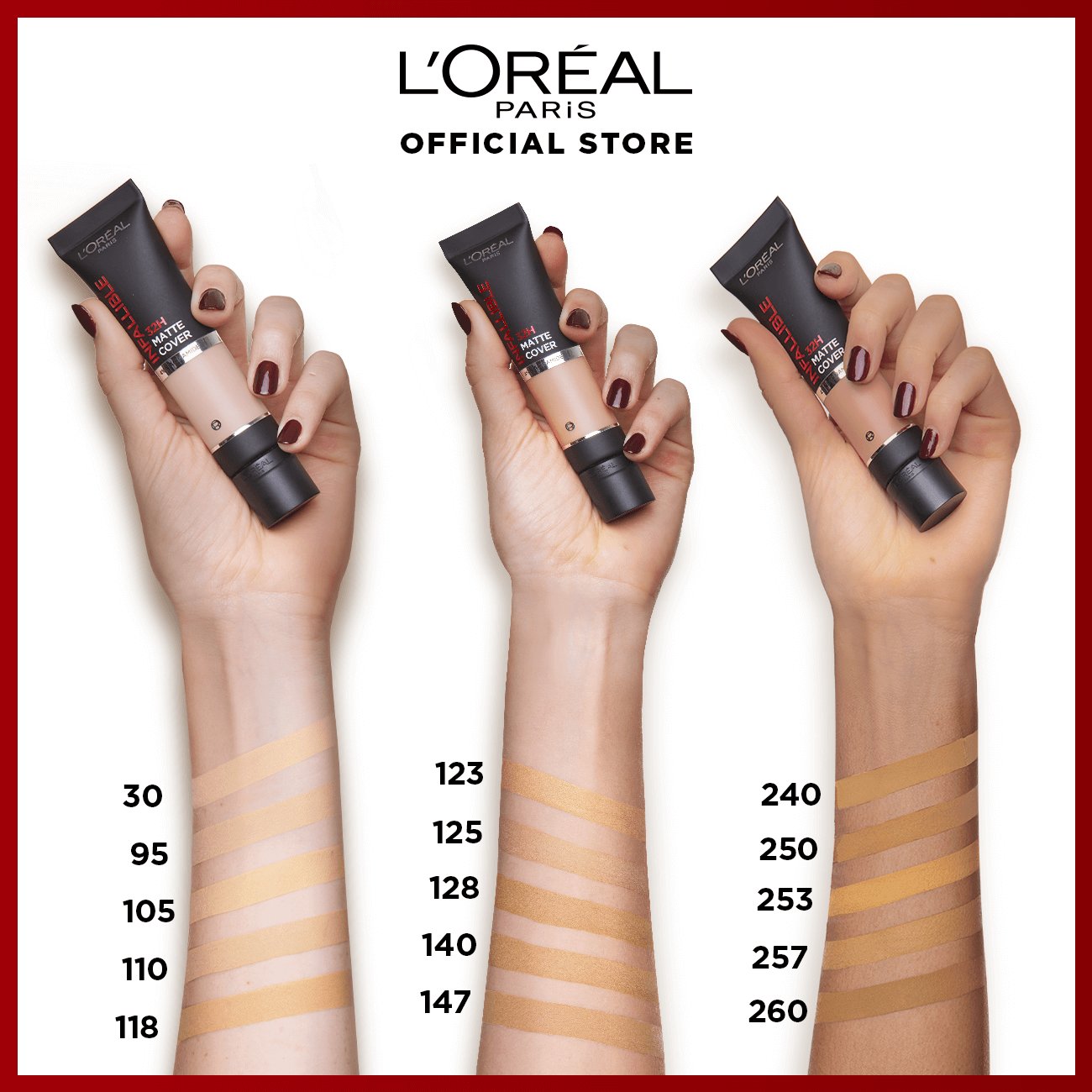 L’Oréal Paris Infallible 32H Matte Cover Liquid Foundation 30
