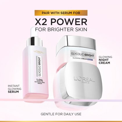 Loreal Paris Glycolic Glowing Night Cream 50ml Packshot 7