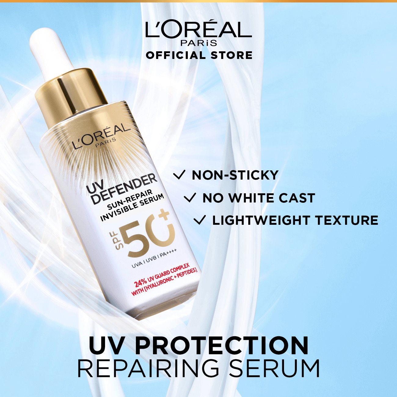UV Defender SunRepair Invisible Serum SPF50+ PA++++ 30ml L'Oreal Paris